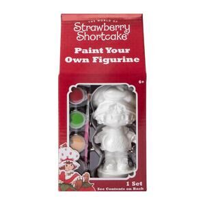 🔥Strawberry Shortcake Paint Your Own Figurine With Paint BNWT🔥